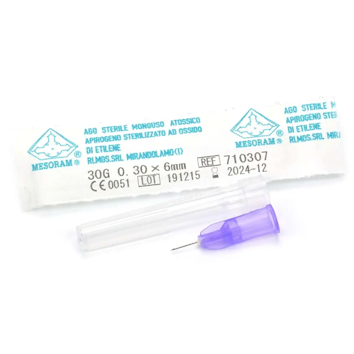 Иглы для мезотерапии и микроинъекций "Mesoram" AGO MESO LUER 30G 0,3 х 6 мм, 1 шт Иглы для мезотерапии и микроинъекций "Mesoram" AGO MESO LUER 30G 0,3 х 6 мм, 1 шт