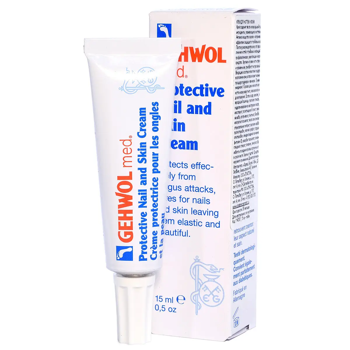 Крем для защиты ногтей и кожи / Med Protective Nail And Skin Cream, Gehwol (Геволь), 15 мл Крем для защиты ногтей и кожи / Med Protective Nail And Skin Cream, Gehwol (Геволь), 15 мл