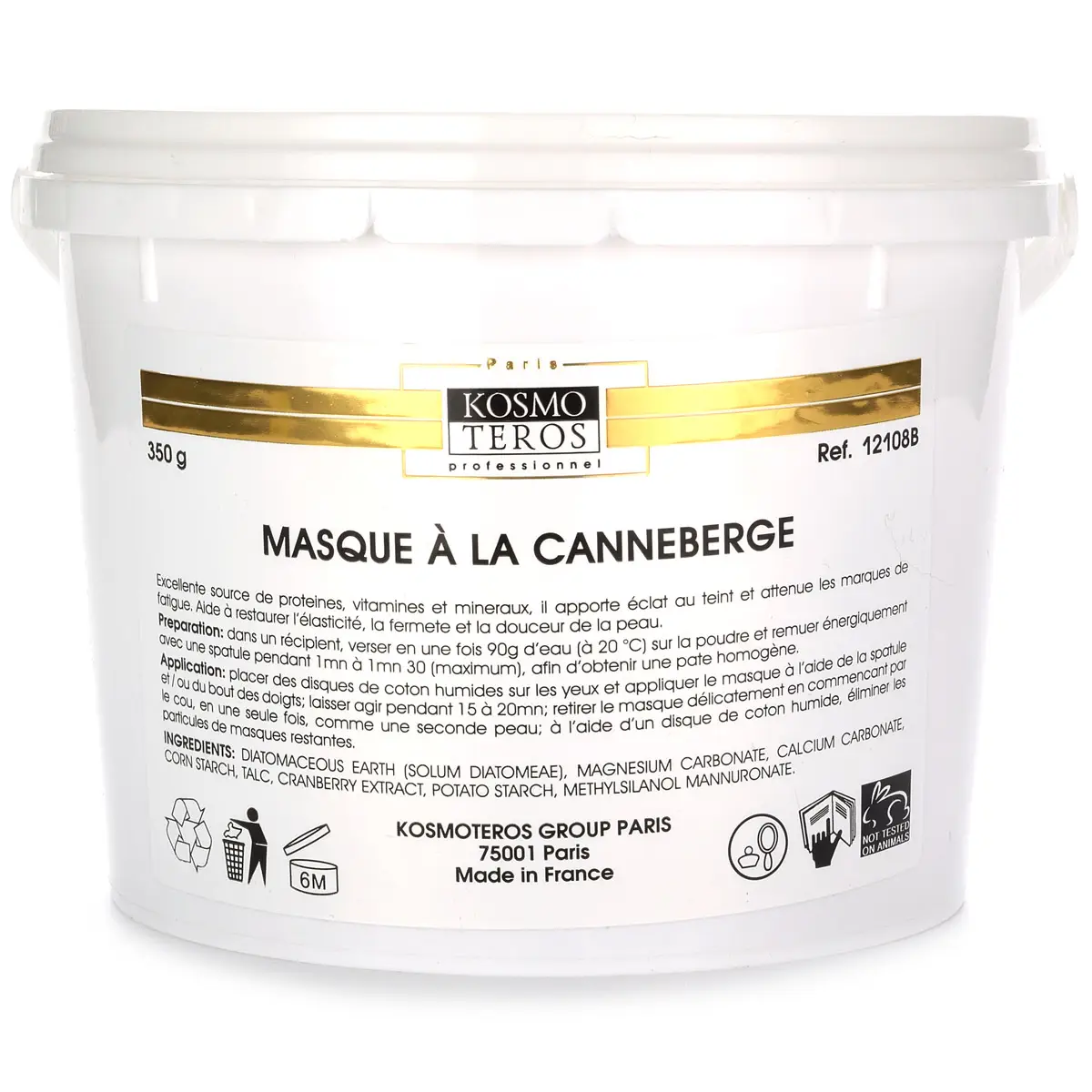 Ревитализирующая маска с клюквой для лица, шеи и декольте / Masque De Canneberge Pour Visage, Cou Et Decollete, Kosmoteros (Космотерос), 350 гр Ревитализирующая маска с клюквой для лица, шеи и декольте / Masque De Canneberge Pour Visage, Cou Et Decollete, Kosmoteros (Космотерос), 350 гр