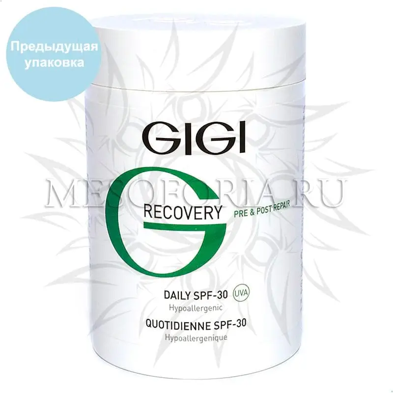 Крем увлажняющий восстанавливающий / Daily SPF - 30, Recovery, GiGi (Джи Джи) - 250 мл Крем увлажняющий восстанавливающий / Daily SPF - 30, Recovery, GiGi (Джи Джи) - 250 мл
