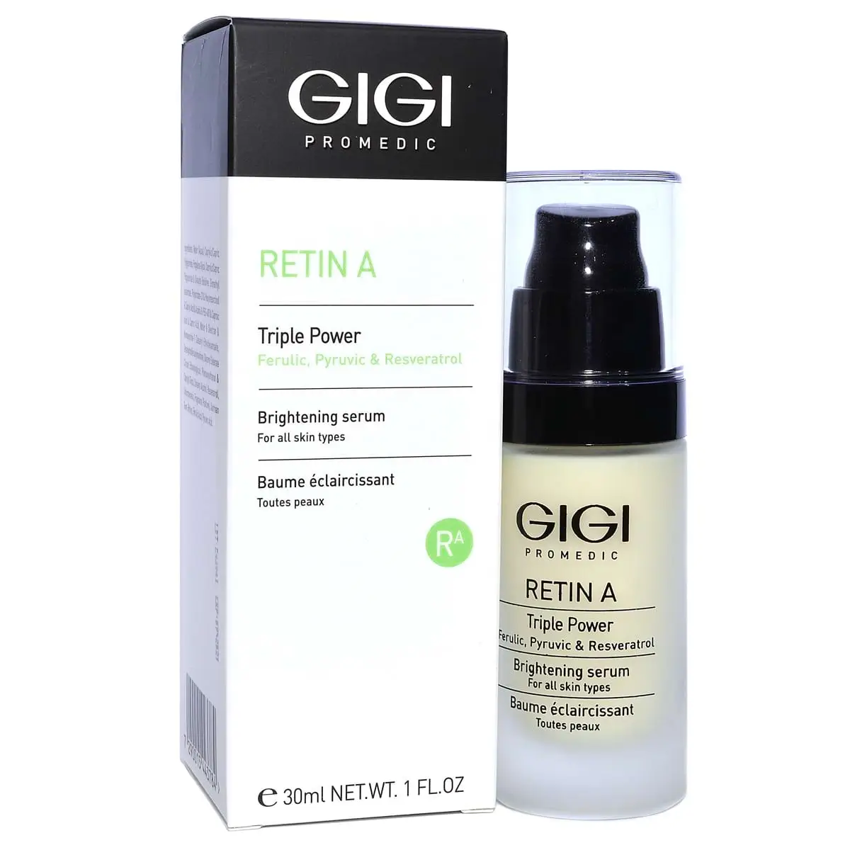 Осветляющая сыворотка / Triple Power Brightening Serum, Retin A, GiGi (Джи Джи) - 30 мл Осветляющая сыворотка / Triple Power Brightening Serum, Retin A, GiGi (Джи Джи) - 30 мл