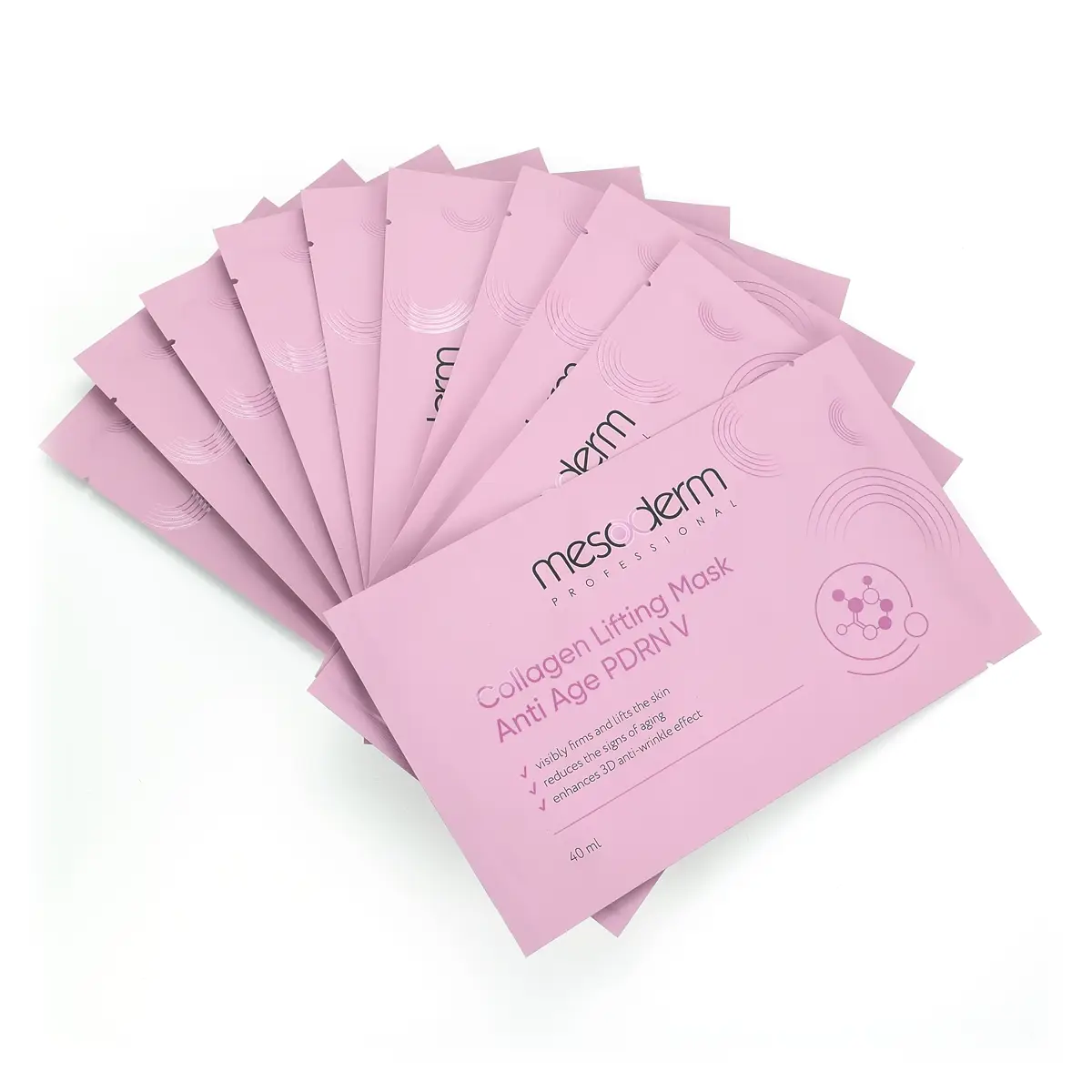 Коллагеновая маска подтягивающая, омолаживающая "Anti Age PDRN V", Mesoderm (Мезодерм),  40мл*10 штук