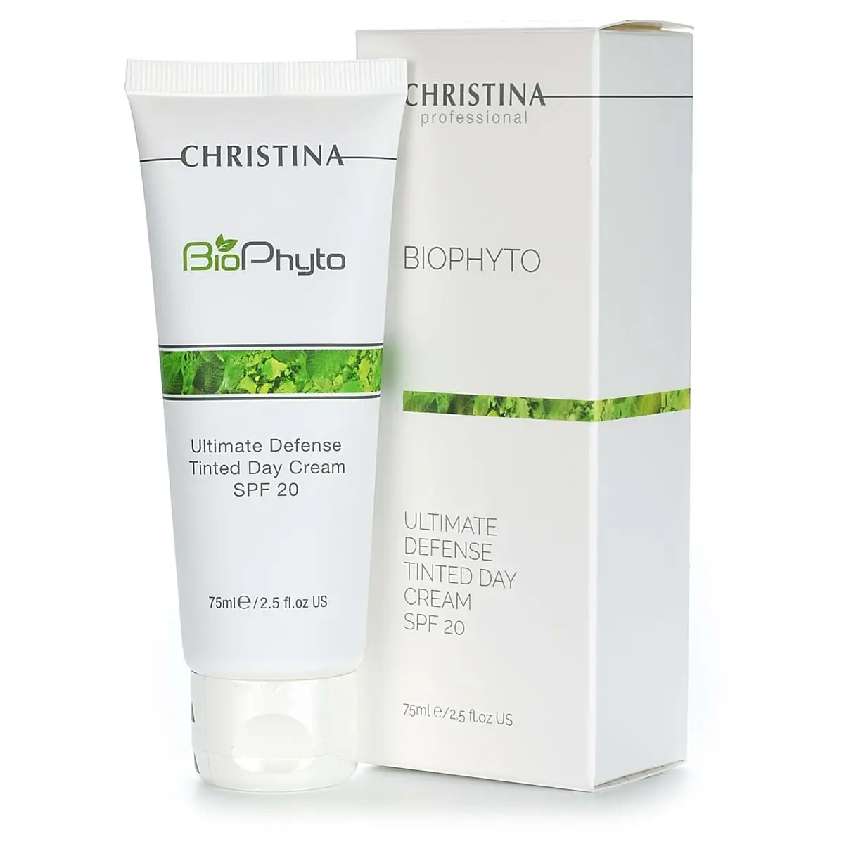 Дневной крем «Абсолютная защита» СПФ 20 с тоном / Ultimate Defense Tinted Day Cream SPF 20, Bio Phyto, Christina (Кристина) - 75 мл Дневной крем «Абсолютная защита» СПФ 20 с тоном / Ultimate Defense Tinted Day Cream SPF 20, Bio Phyto, Christina (Кристина) - 75 мл