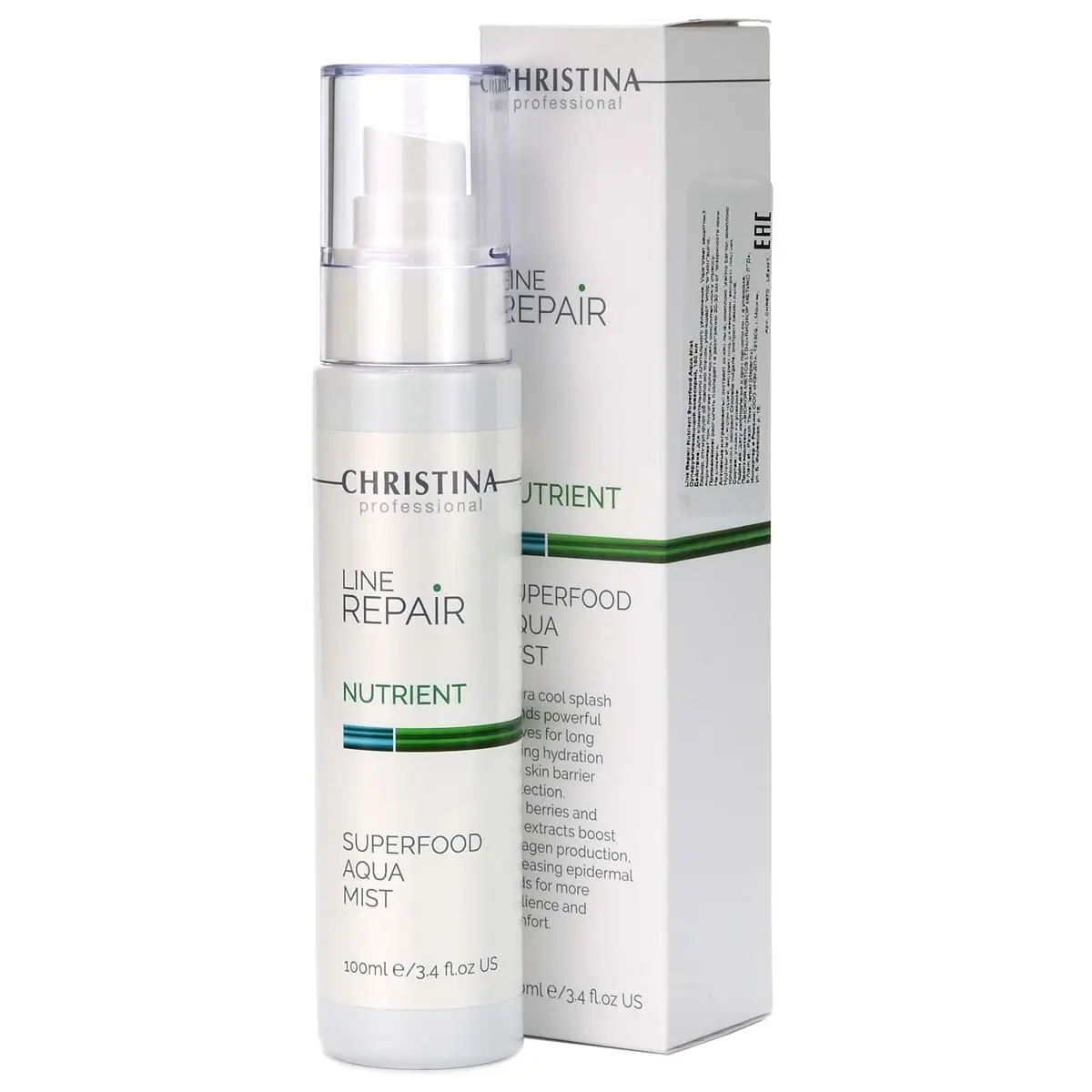 Суперувлажняющий акваспрей / Nutrient Superfood Aqua Mist, Line Repair, Christina (Кристина) - 100 мл
