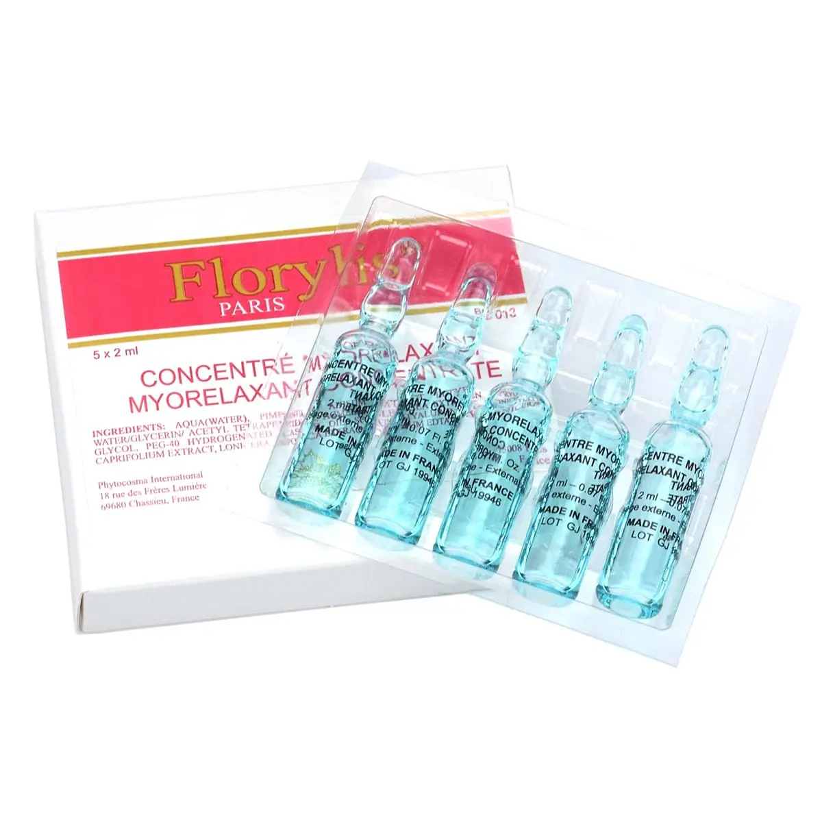 Сыворотка-миорелаксант против мимических морщин / Myorelaxant Concentrate, Florylis (Флорилис) - 5 x 2 мл