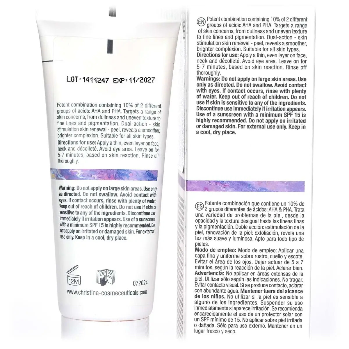 Пилинг-маска 10% AHA+PHA / 10% AHA+PHA Peel Mask, Nuance, Christina (Кристина) - 75 мл Пилинг-маска 10% AHA+PHA / 10% AHA+PHA Peel Mask, Nuance, Christina (Кристина) - 75 мл