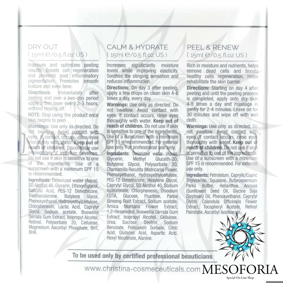 Набор для постпилингового ухода (3 препарата), / Post Peel Kit, Rose de Mer, Christina (Кристина) Набор для постпилингового ухода (3 препарата), / Post Peel Kit, Rose de Mer, Christina (Кристина)