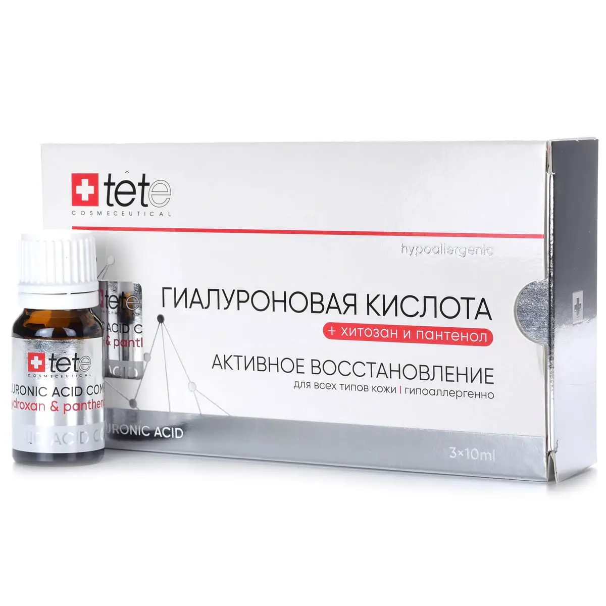 Гиалуроновая кислота + хитозан и пантенол Tete, 30 мл Гиалуроновая кислота + хитозан и пантенол Tete, 30 мл