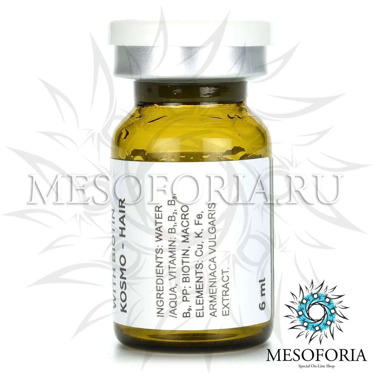 Концентрат для лечения алопеции KOSMO-HAIR Kosmoteros (Космотерос), 6 мл Концентрат для лечения алопеции KOSMO-HAIR Kosmoteros (Космотерос), 6 мл
