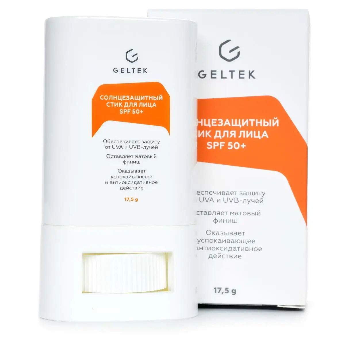 Солнцезащитный стик для лица SPF 50+ Geltek (Гельтек) - 17,5 гр