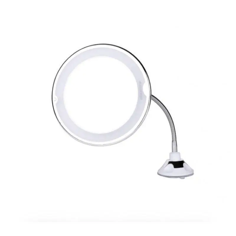 Зеркало косметологич.10x с подсветкой, на гибкой штанге и присоске LM209, Gezatone (Гезатон, Жезатон)