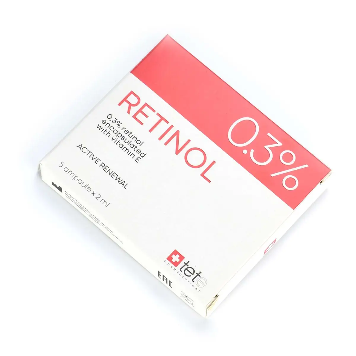 Ампульный концентрат 0.3% / Retinol Ampoule 0.3%, Tete Cosmeceutical - 5 х 2 мл Ампульный концентрат 0.3% / Retinol Ampoule 0.3%, Tete Cosmeceutical - 5 х 2 мл
