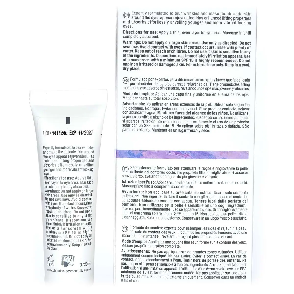 Крем-бустер для кожи вокруг глаз / Eyes Up Booster Cream, Nuance, Christina (Кристина) - 30 мл Крем-бустер для кожи вокруг глаз / Eyes Up Booster Cream, Nuance, Christina (Кристина) - 30 мл