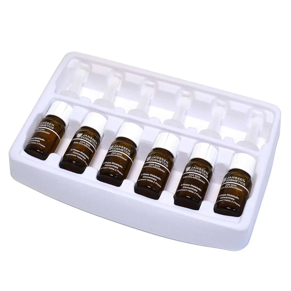 Двухфазный осветляющий комплекс / 2-Phase Melafadin Concentrate, Fair Skin, Janssen Cosmetics (Янсен косметика), 4 x 10 мл