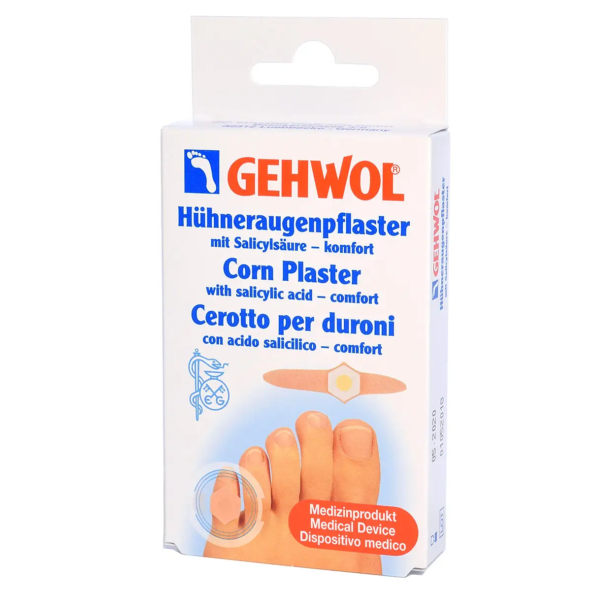 Мозольный пластырь с салициловой кислотой / Huhneraugen Pflaster, Gehwol (Геволь), 8 шт Мозольный пластырь с салициловой кислотой / Huhneraugen Pflaster, Gehwol (Геволь), 8 шт