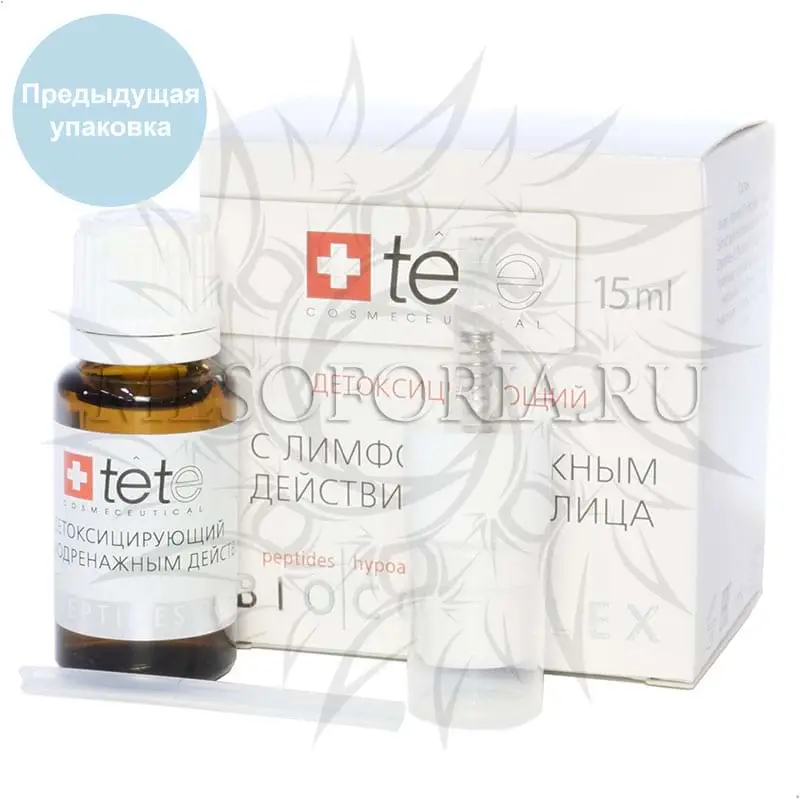 Биокомплекс Tete детоксифицирующий с лимфодренажным действием, 15 мл