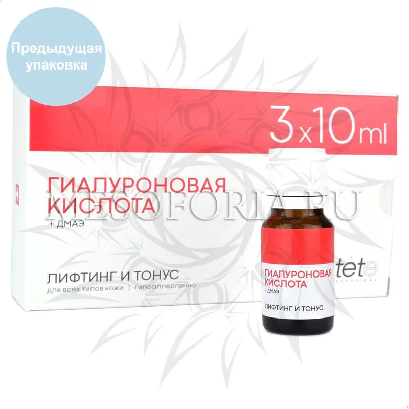 Гиалуроновая кислота + DMAE, 30 мл Tete Гиалуроновая кислота + DMAE, 30 мл Tete