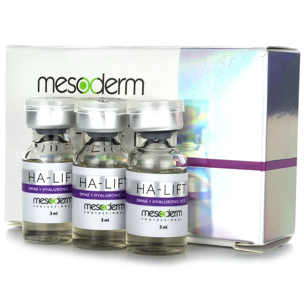 Биоревитализант с DMAE и гиалуроновой кислотой «HA - Lift», Mesoderm (Мезодерм), 3 мл х 3 шт Биоревитализант с DMAE и гиалуроновой кислотой «HA - Lift», Mesoderm (Мезодерм), 3 мл х 3 шт