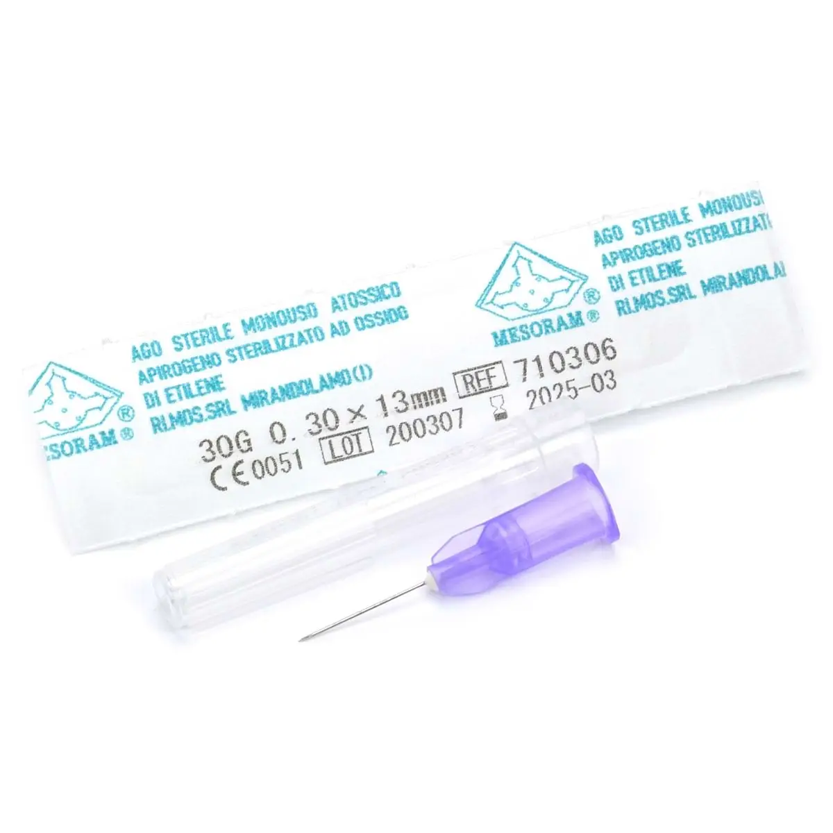 Иглы для мезотерапии и микроинъекций "Mesoram" AGO MESO LUER 30G 0,3 х 13 мм, 1 шт