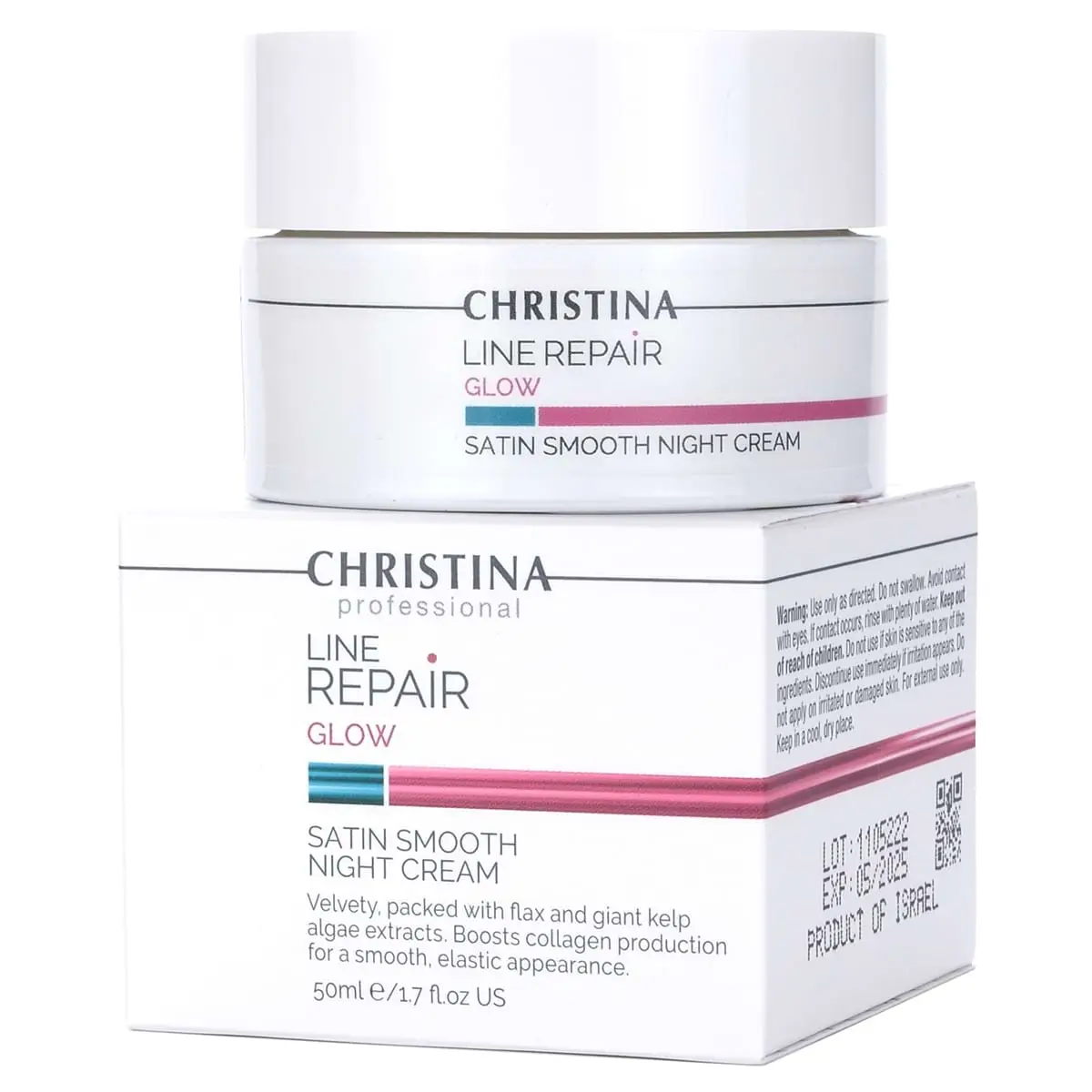 Разглаживающий ночной крем «Сатин» / Glow Satin Smooth Night Cream, Line Repair, Christina (Кристина) - 50 мл Разглаживающий ночной крем «Сатин» / Glow Satin Smooth Night Cream, Line Repair, Christina (Кристина) - 50 мл