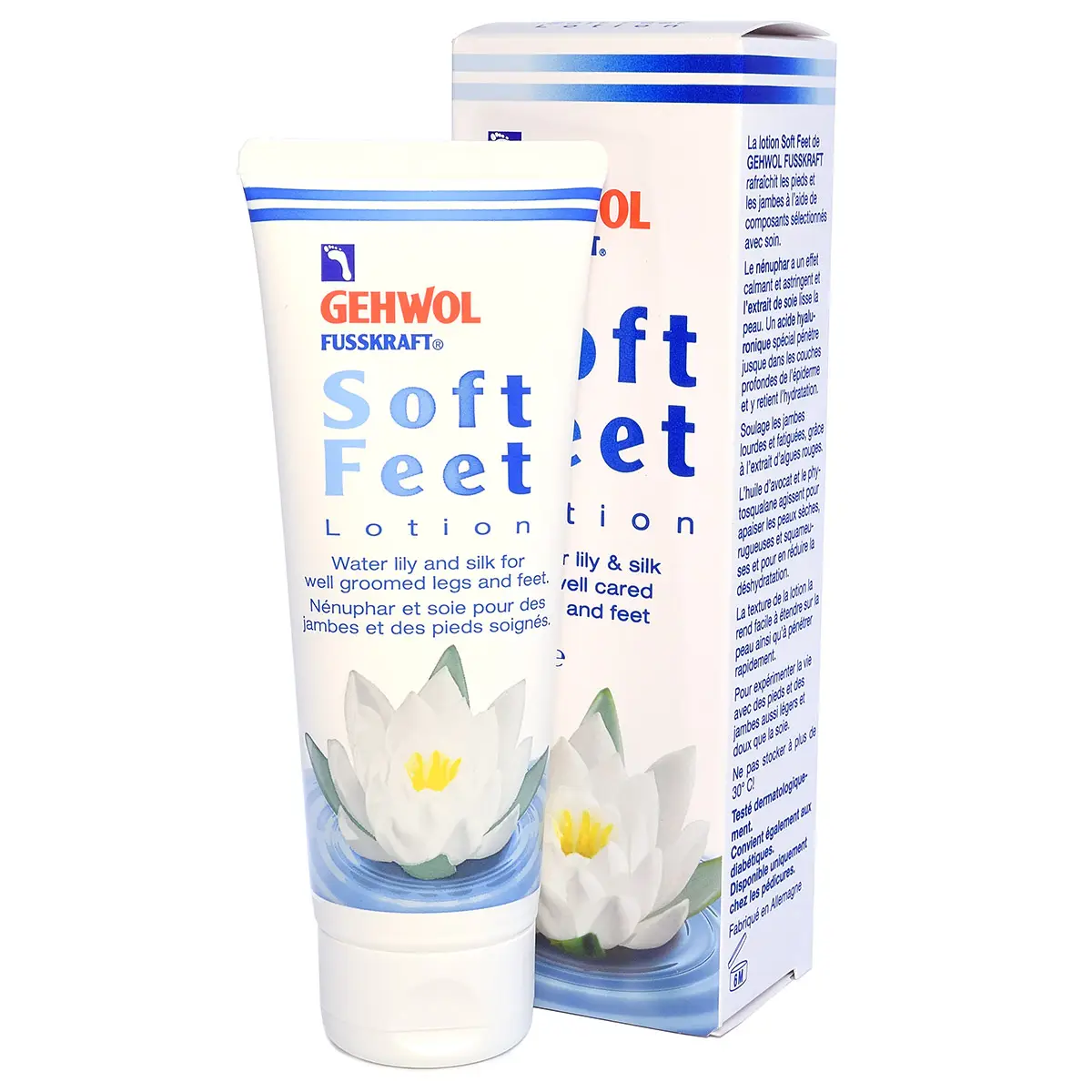 Лосьон «Водяная лилия и шелк» / Fusskraft Soft Feet Lotion, Gehwol (Геволь), 125 мл Лосьон «Водяная лилия и шелк» / Fusskraft Soft Feet Lotion, Gehwol (Геволь), 125 мл