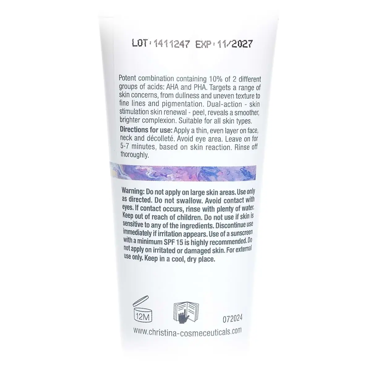 Пилинг-маска 10% AHA+PHA / 10% AHA+PHA Peel Mask, Nuance, Christina (Кристина) - 75 мл Пилинг-маска 10% AHA+PHA / 10% AHA+PHA Peel Mask, Nuance, Christina (Кристина) - 75 мл