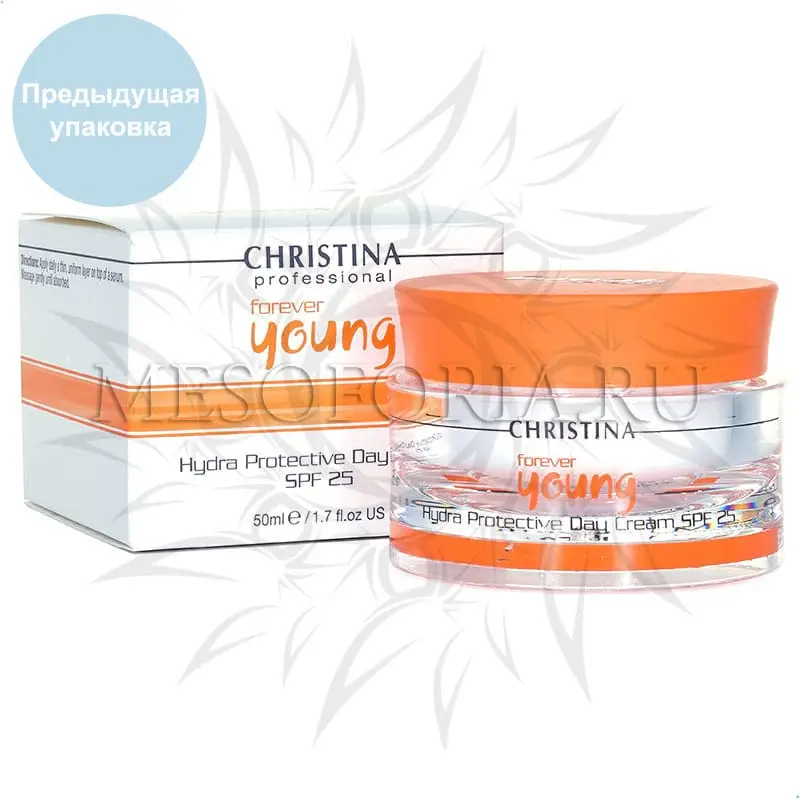 Дневной гидрозащитный крем СПФ 25 / Hydra-Protective Day Cream SPF 25, Forever Young, Christina (Кристина) - 50 мл Дневной гидрозащитный крем СПФ 25 / Hydra-Protective Day Cream SPF 25, Forever Young, Christina (Кристина) - 50 мл