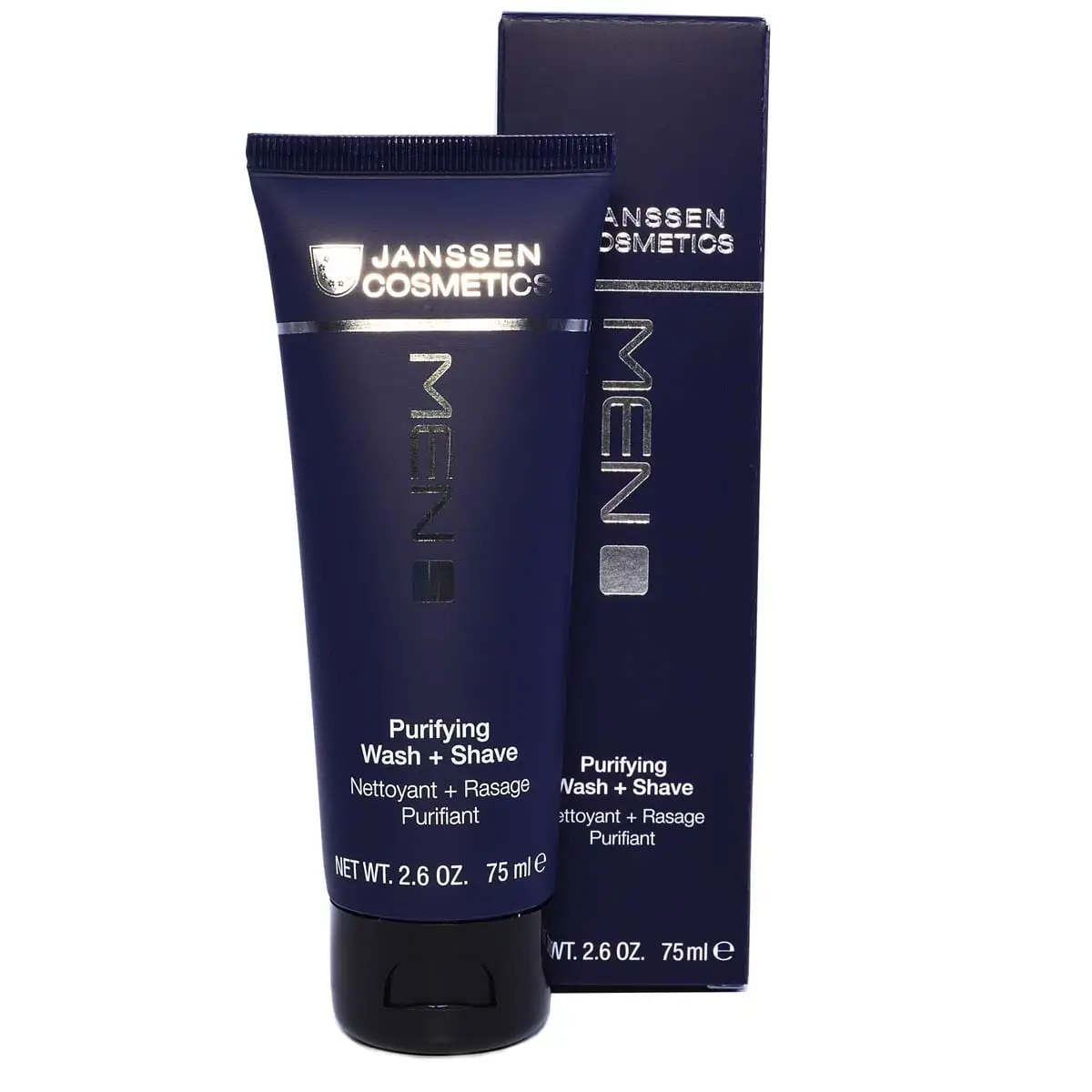 Нежный крем для умывания и бритья с D-пантенолом / Purifying Wash & Shave, Man, Janssen Cosmetics (Янсен косметика), 75 мл Нежный крем для умывания и бритья с D-пантенолом / Purifying Wash & Shave, Man, Janssen Cosmetics (Янсен косметика), 75 мл