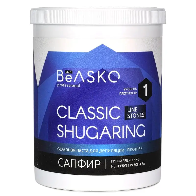 Сахарная паста для депиляции «Сапфир» (Плотная) Shugaring Stones BeASKO Skin - 1500 гр Сахарная паста для депиляции «Сапфир» (Плотная) Shugaring Stones BeASKO Skin - 1500 гр