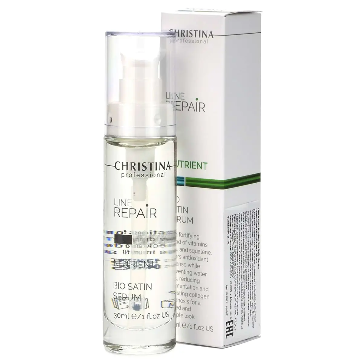 Сыворотка «Био-Сатин» / Nutrient Bio Satin Serum, Line Repair, Christina (Кристина) - 30 мл Сыворотка «Био-Сатин» / Nutrient Bio Satin Serum, Line Repair, Christina (Кристина) - 30 мл