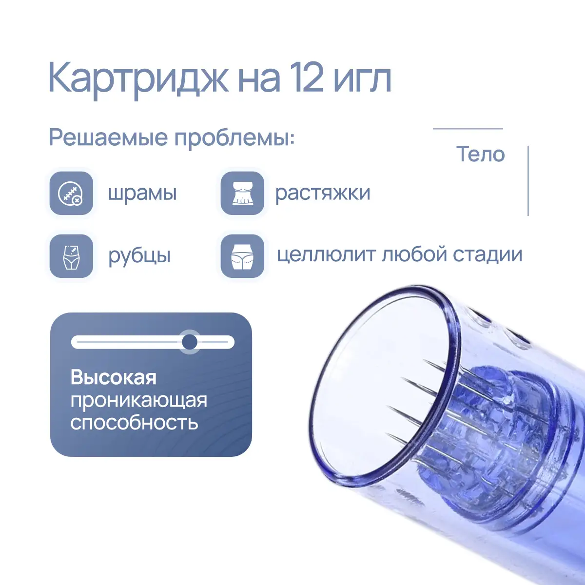 Картридж на 12 игл для DermaPen MesoBox MB-2, MB-3, MB-4
