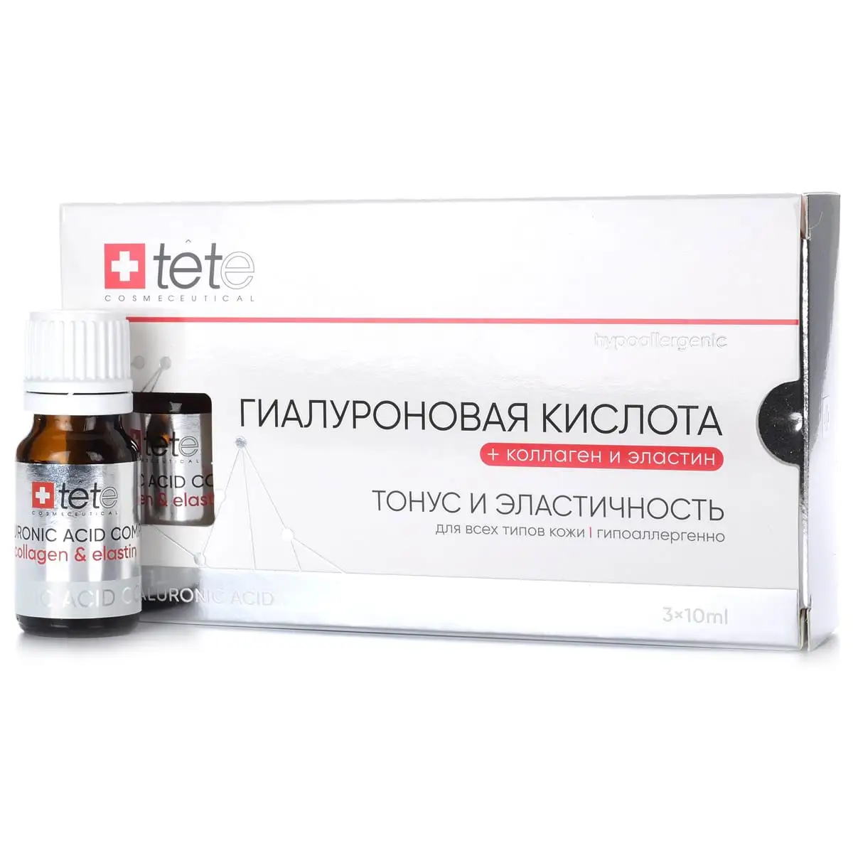 Гиалуроновая кислота + коллаген и эластин Tete, 30 мл Гиалуроновая кислота + коллаген и эластин Tete, 30 мл